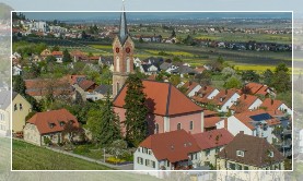 Blick über die Haardter Kirche